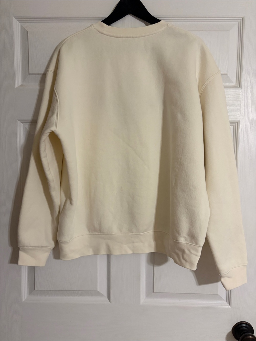 Zara Embroidered Mallard Duck Crewneck Sweatshirt Cream Off-White Size Large - Picture 4 of 4